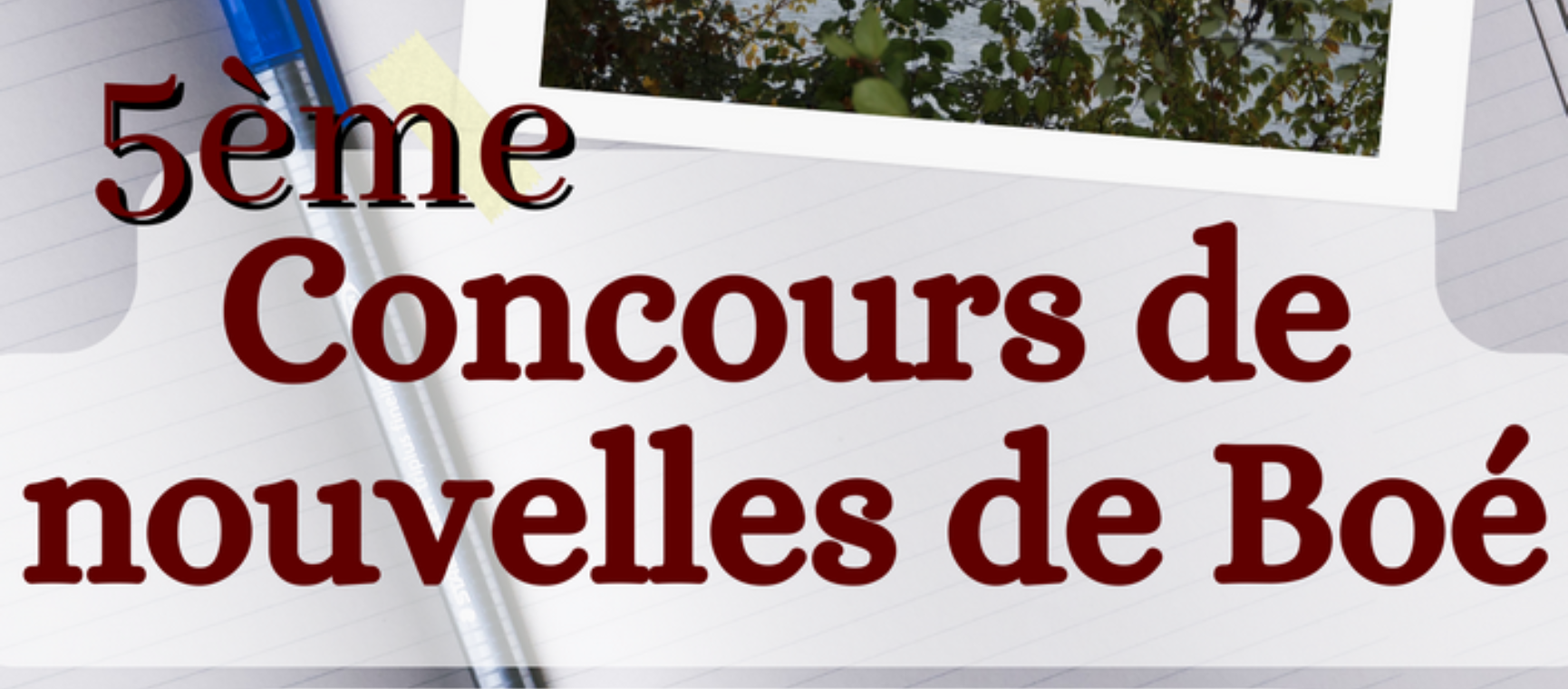 Agenda - 5e concours de nouvelles de Boé