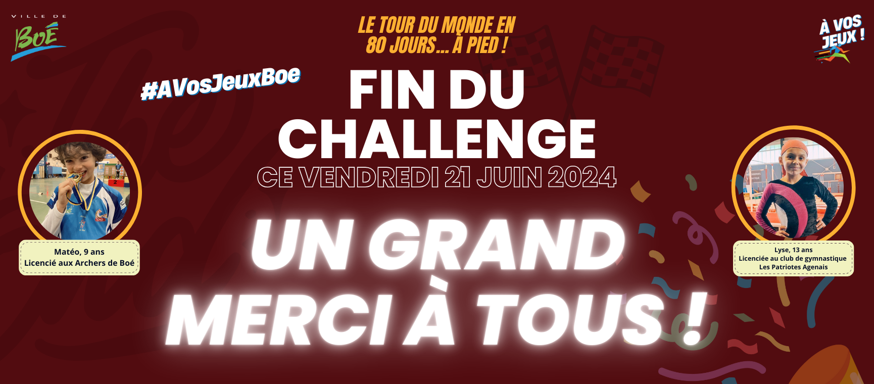 Dernières actualités - Fin du challenge solidaire "Le tour du monde en 80 jours... à pied !"