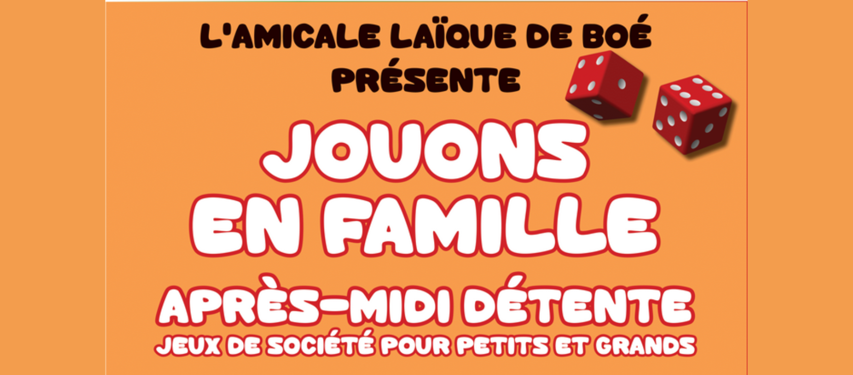 Agenda - Jouons en famille