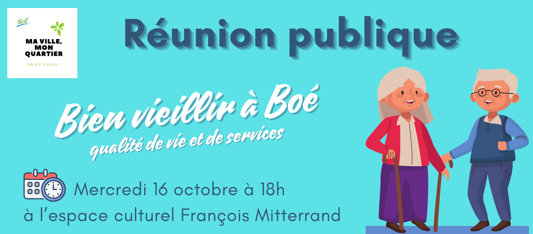 Dernières actualités - Réunion publique - Bien vieillir à Boé