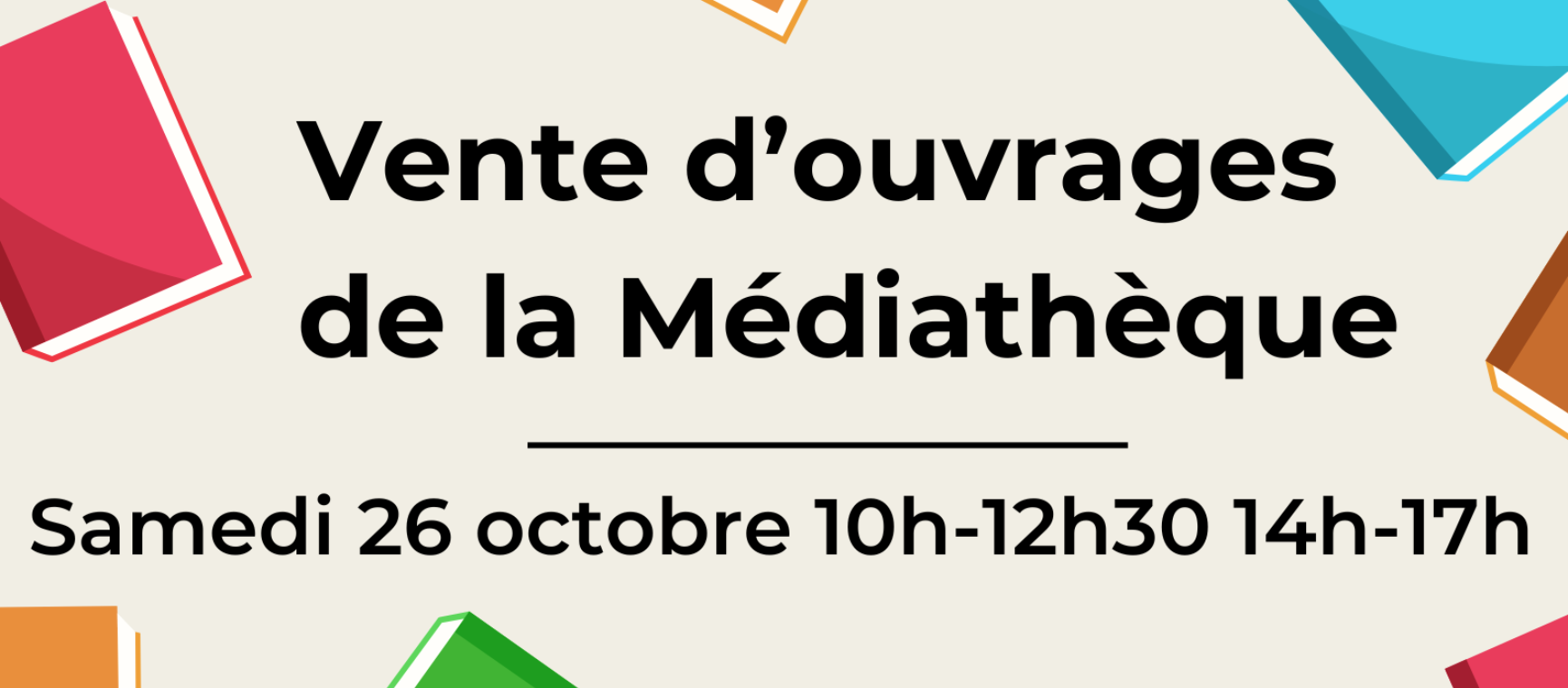 Agenda - Vente d'ouvrages de la médiathèque