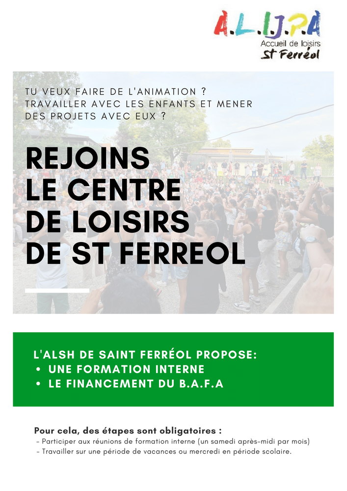 Agenda - Rejoignez le centre de loisirs de St Ferréol