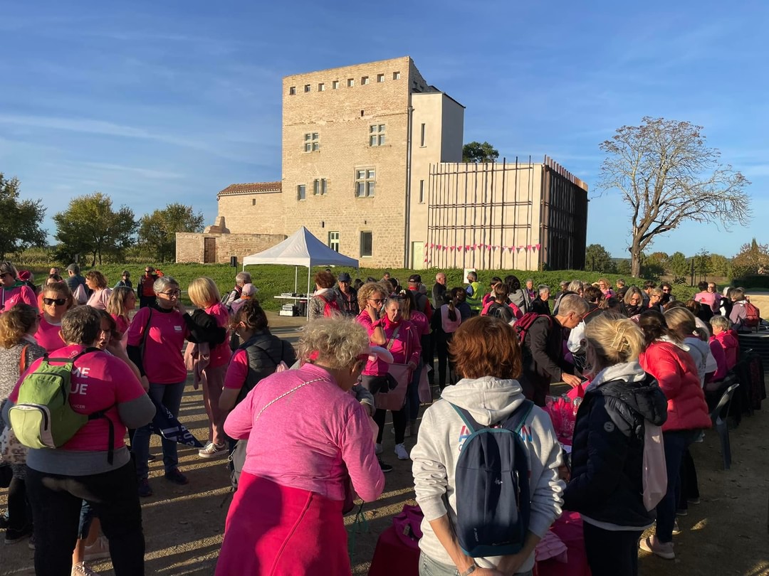 Marche nocturne dans le cadre d'octobre rose