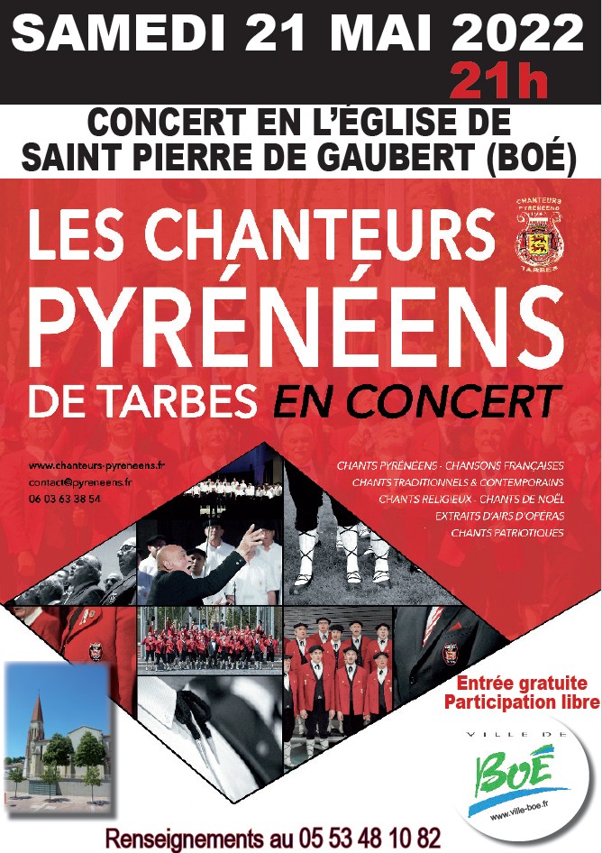 Concert chorale cœur d’hommes des Pyrénées