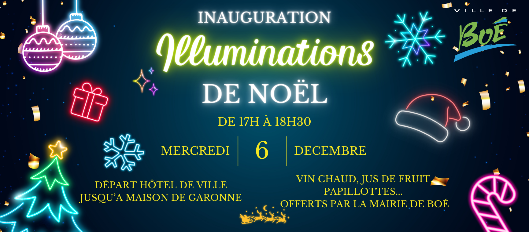 Dernières actualités - Inauguration illuminations de Noël