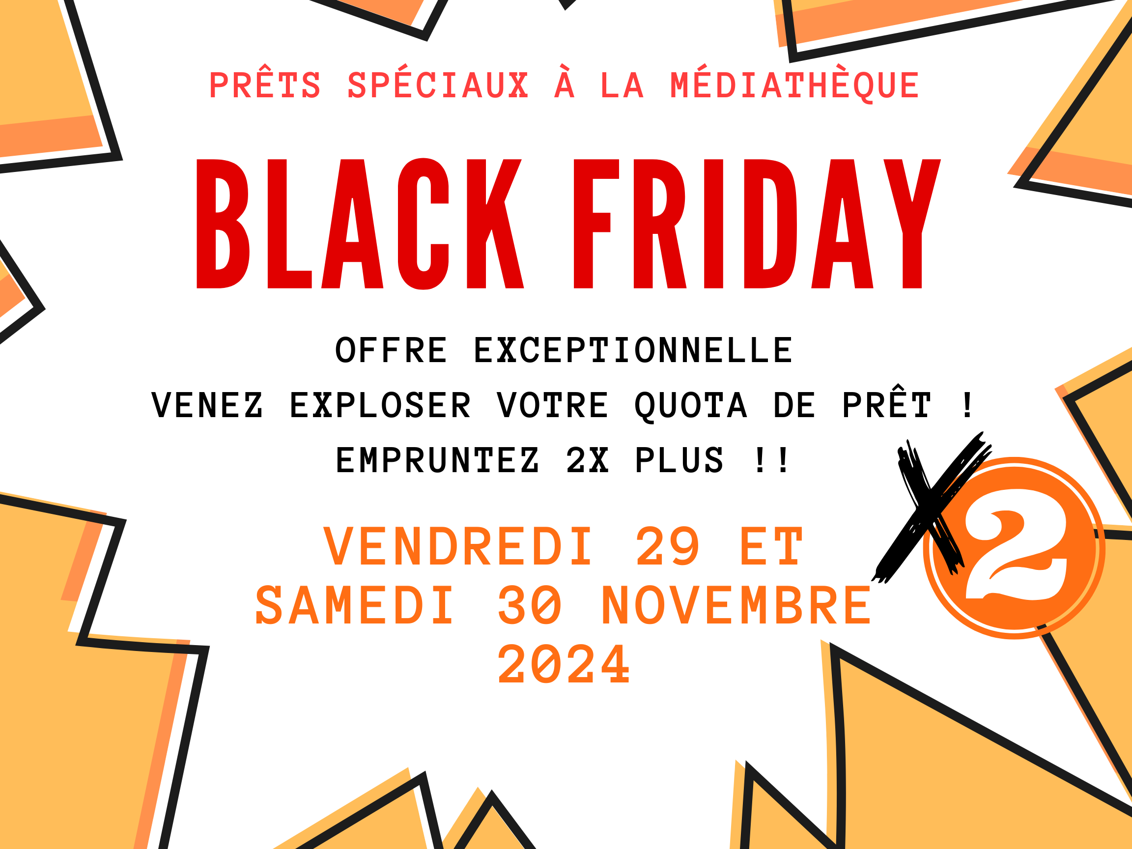 Manifestations - Black Friday à la médiathèque