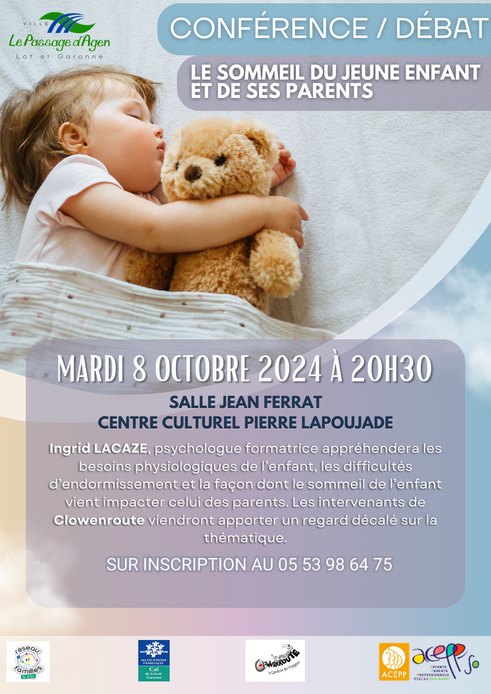 Agenda - Conférence / Débat - Le sommeil du jeune enfant et de ses parents