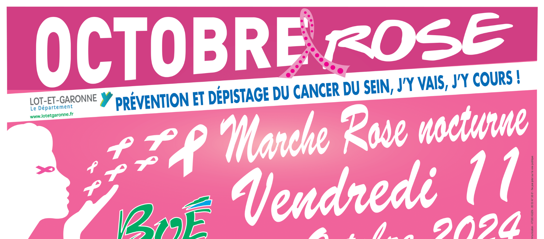 Agenda - Marche Rose nocturne