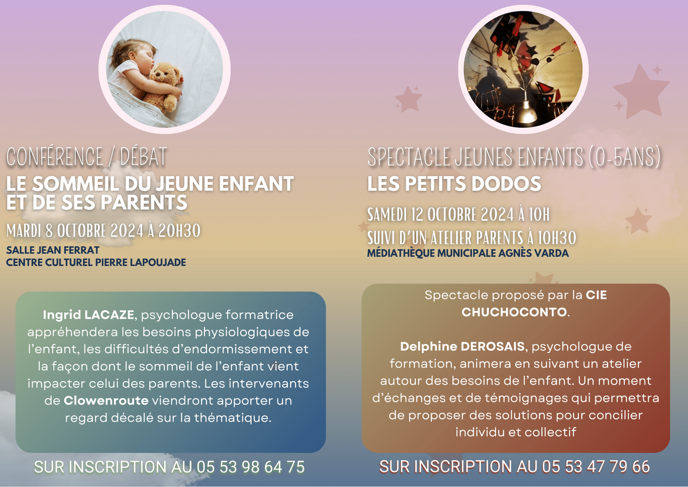 Agenda - Spectacle jeunes enfants - Les petits dodos